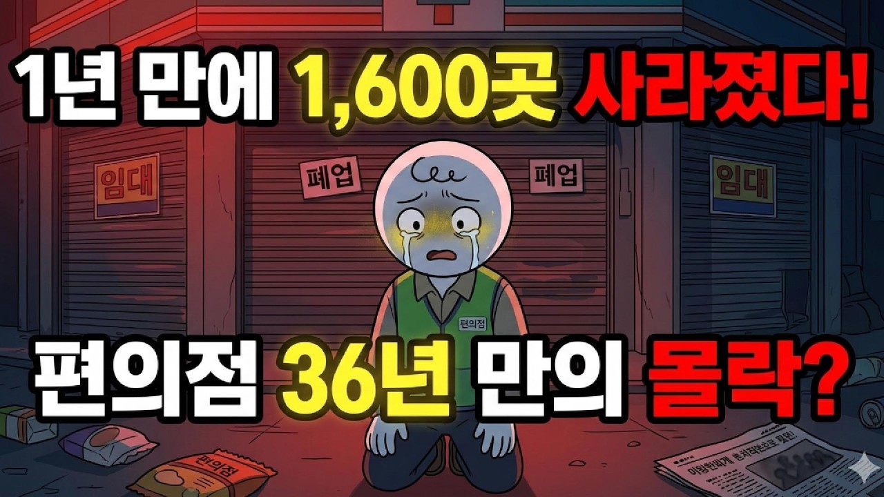 14시간 일하고 월 80만원? 대한민국 편의점이 36년 만에 첫 몰락을 맞이한 3가지 이유 🏪