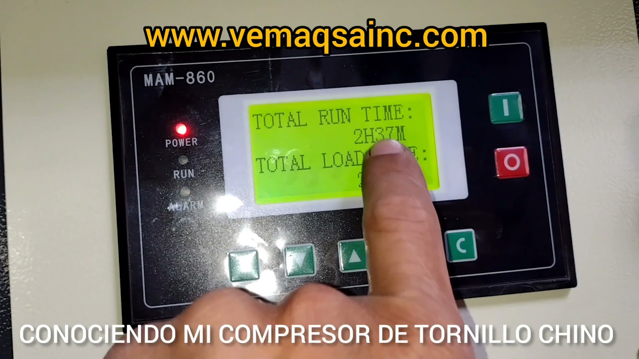 COMPRESOR DE TORNILLOS CHINO CONTROLADOR MAM-860