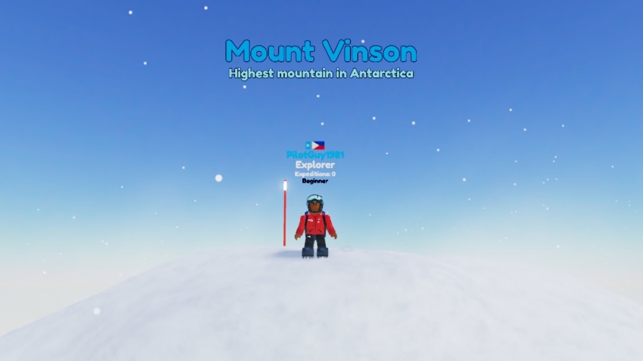 I Climbed The Highest Mountain in Antarctica In Roblox! (🥶No Commentary🥶)