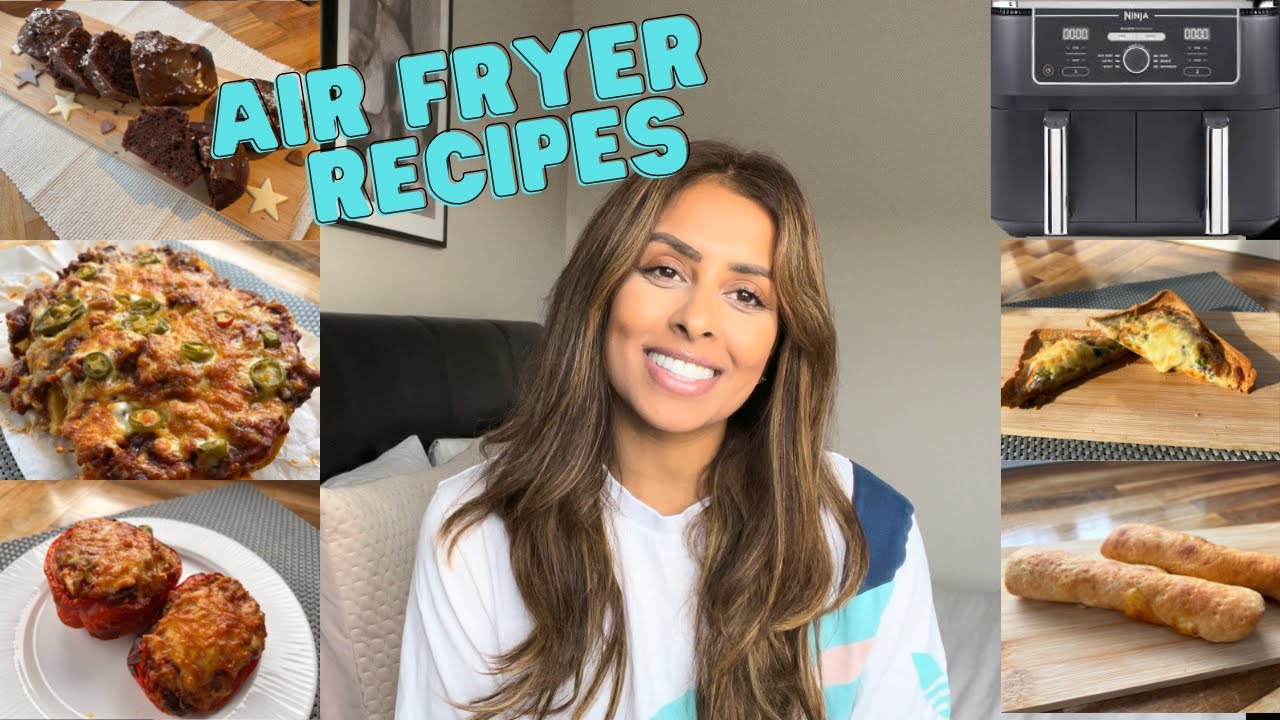 AIR FRYER RECIPES -  CHEESE STUFFED BREADSTICKS, CHILLI CHEESE LOADED FRIES, BROWNIE CAKE & MORE