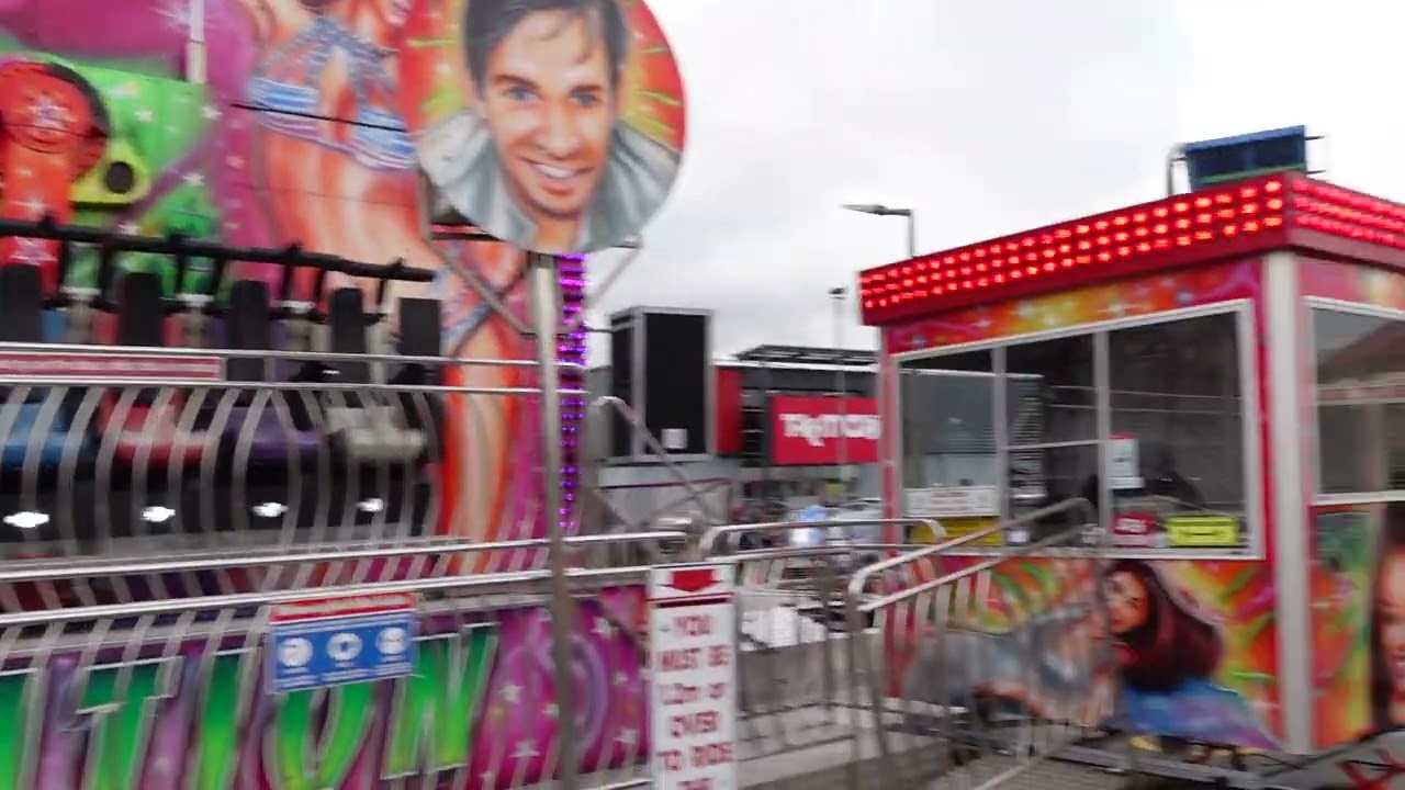 Walk Round Bury Fun Fair At Foundry Street Car Pak Bury 18th feb 2013