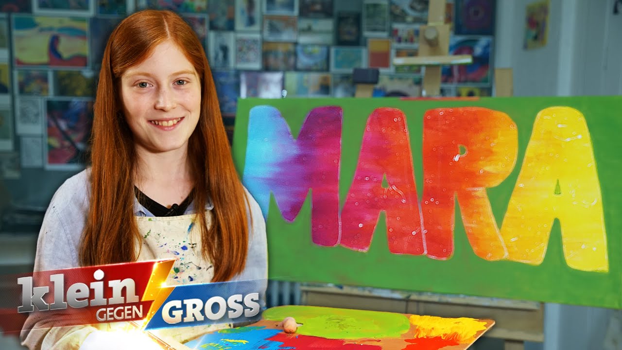 Künstlerin Mara (13) malt am liebsten Kakteen! | Klein gegen Groß