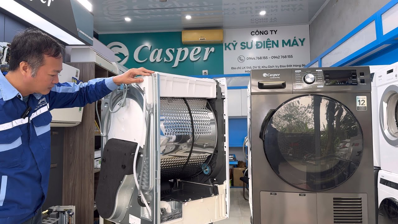 Nên mua máy sấy quần áo Casper hay Whirlpool?