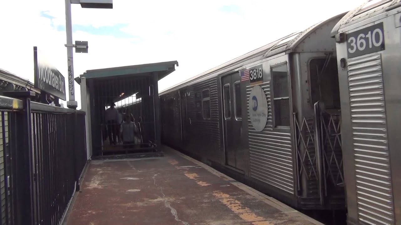 MTA Subways - Budd Company R32 #3586 on the (Z) departing Woodhaven Blvd [2013 Video]