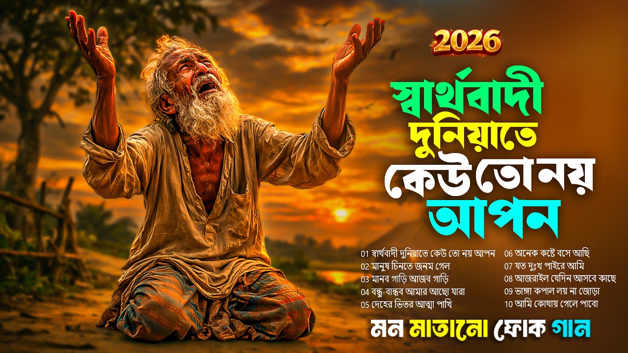 স্বার্থবাদী দুনিয়াতে কেউ তো নয় আপন | হৃদয় ছোঁয়া কষ্টের বাউল গান | Liton Roy Baul Song 2026
