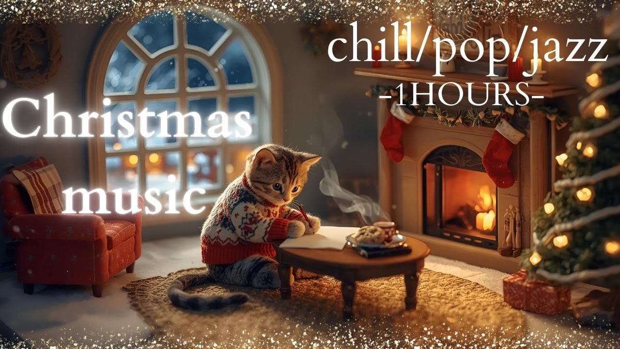 【chill music】明るいかわいいクリスマスジャズ Chill & Happy ＆cute LoFi Christmas Jazz with Cute Cats🎄かわいい猫と過ごす