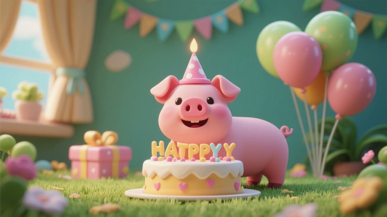 Geburtstagslied für das kleine Schweinchen – Fröhliches Kinderlied