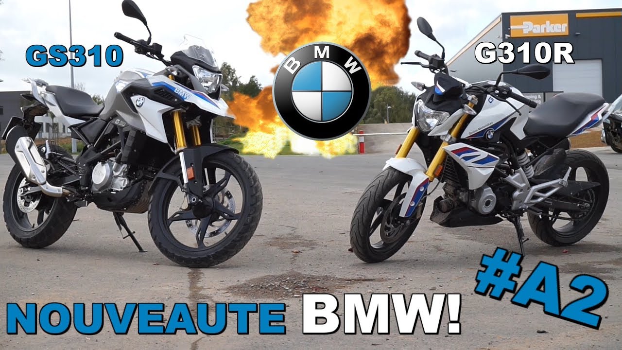 Test comparatif A2 | BMW G310R et GS310 + Ninja 300 et Mt03!
