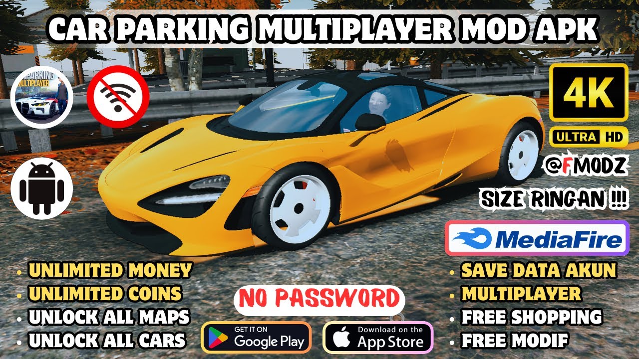 CAR PARKING MULTIPLAYER MOD APK V4.9.7.1 TERBARU 2026 - UNLIMITED MONEY & UNLOCK ALL CARS