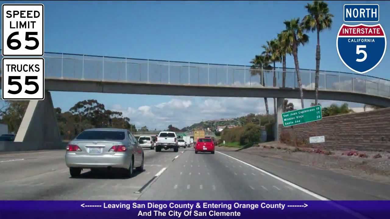 I-5 North (CA), Orange County South & Central, Exit 72 - Exit 103B