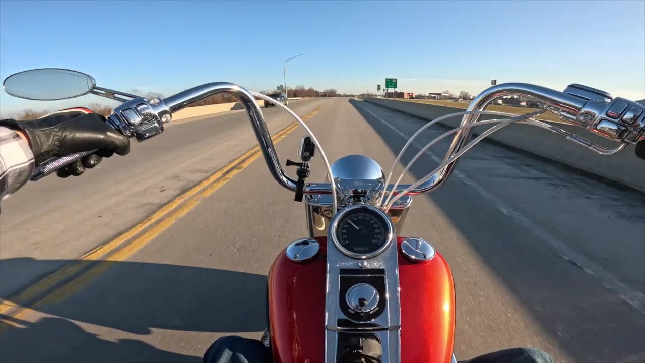 Broke out the Beast  after Christmas:  Riding my Harley Fatboy realizing I needed some tools.