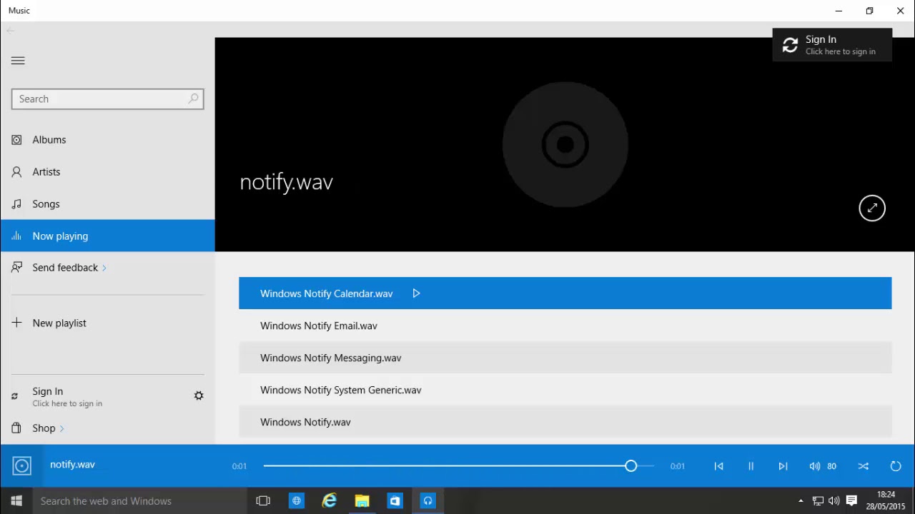 All Windows 10 Sounds (Build 10122)