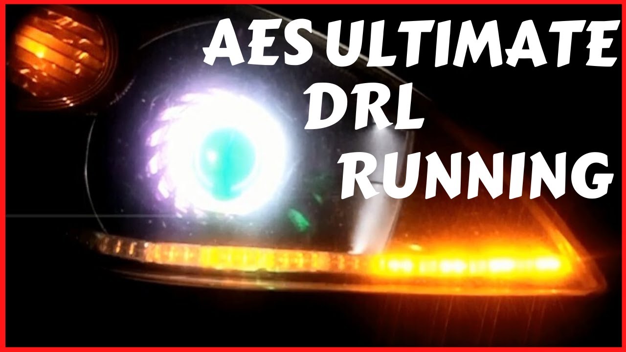 Custom Headlamp Xenia HID Projie AES Ultimate LED DRL A8 Running