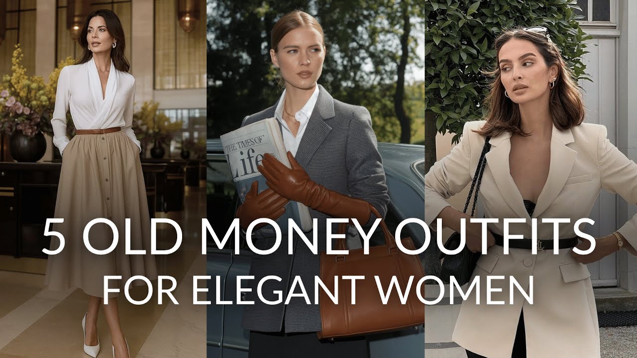 5 old money outfits for elegant women | how to look expensive
