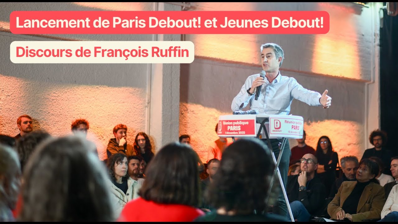 Discours de Fran&ccedil;ois Ruffin au lancement de Paris Debout! & Jeunes Debout!