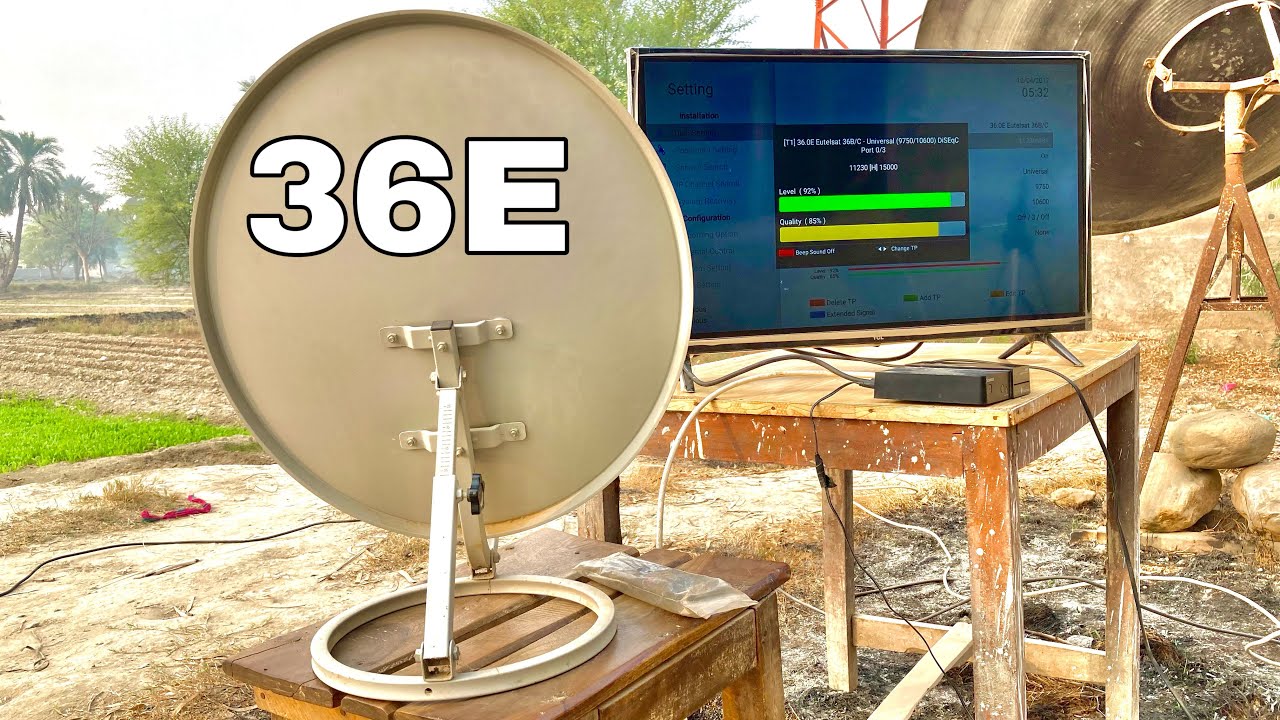 How To Set 36E Satellite on 2 Feet Dish Antenna From 52E Yahsat?