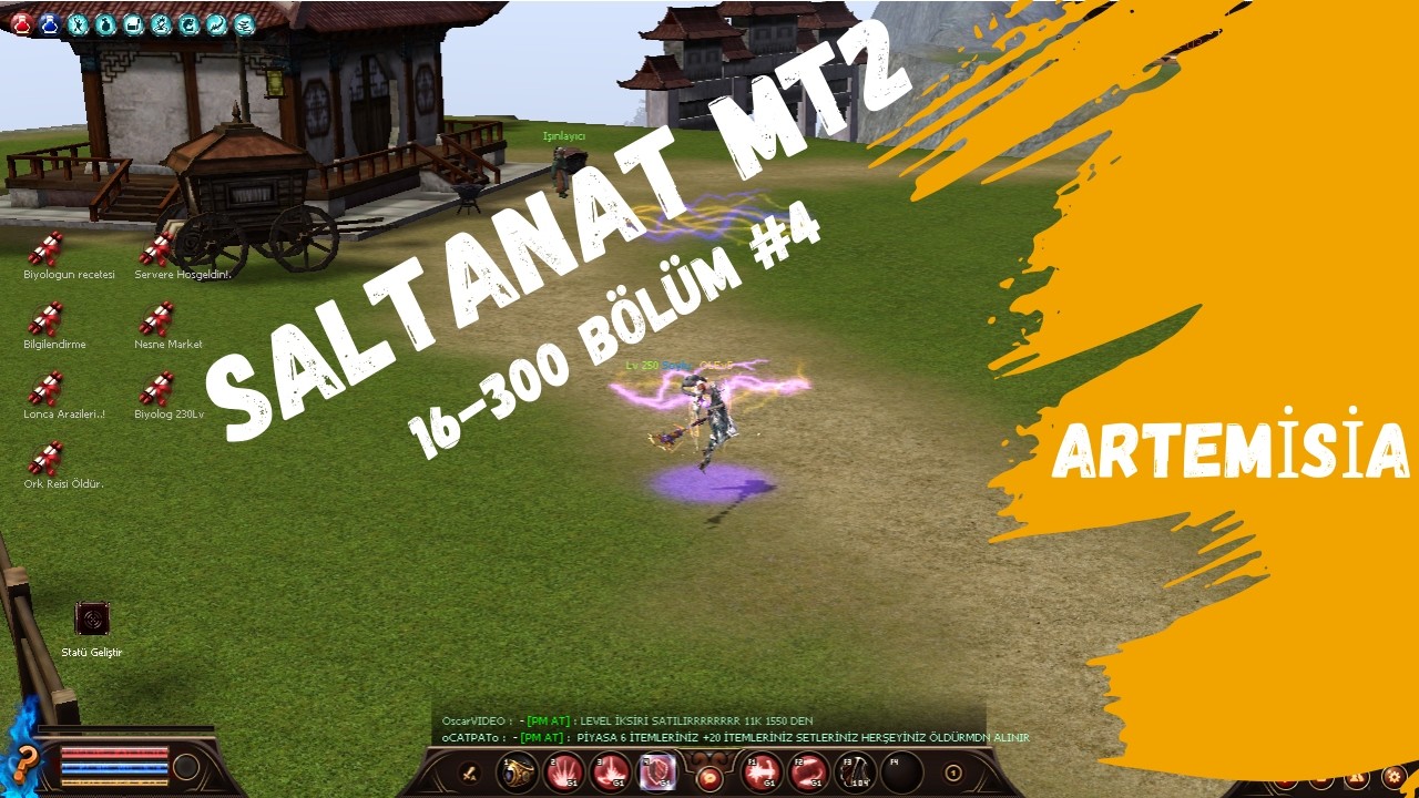 🔥 SAVAŞÇIYI BOZDUM! ARTEMİS KARAKTER AÇTIM  250 OLDUM !   Saltanat Metin2 16→300 Bölüm 4