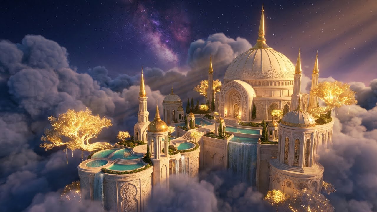 Enter the Ultimate Celestial City: Waterfalls, Clouds & Starlit Sanctuaries | 4K