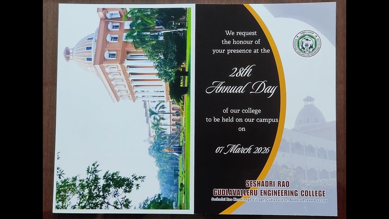 28th Annual Day Celebrations of SESHADRI RAO GUDLAVALLERU ENGINEERING COLLEGE