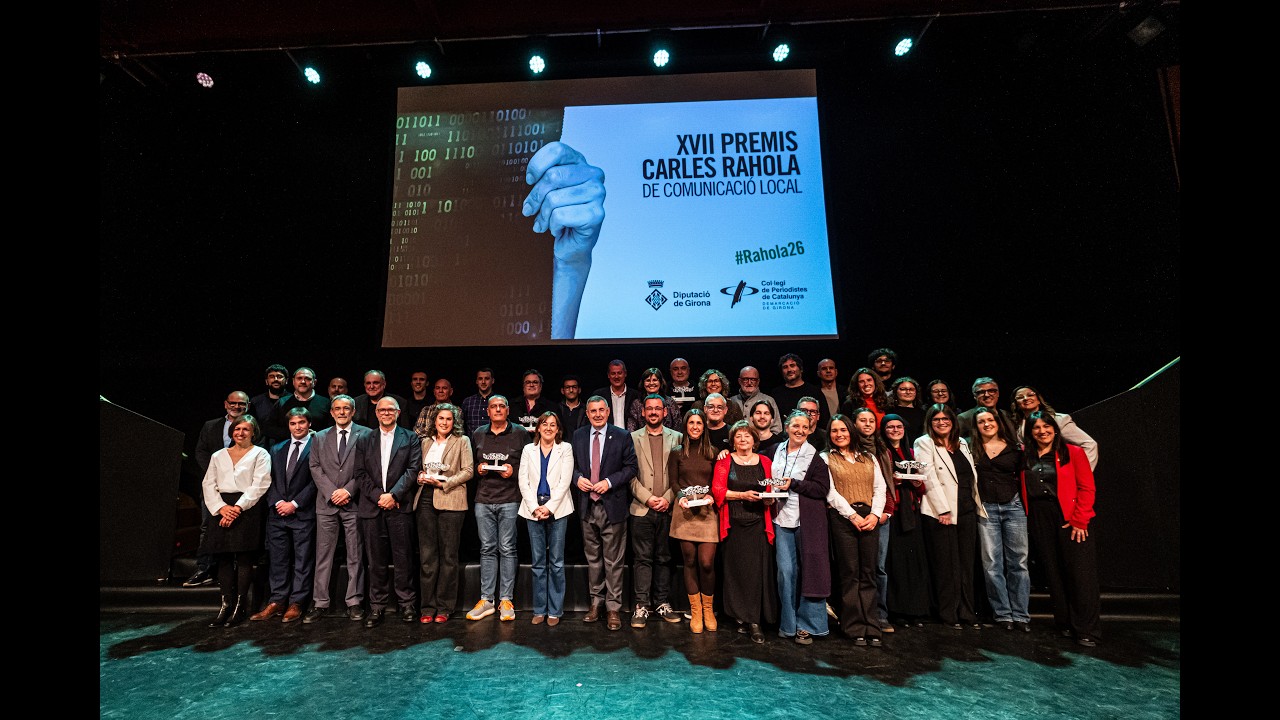Gala de lliurament dels XVII Premis Carles Rahola de Comunicació Local.