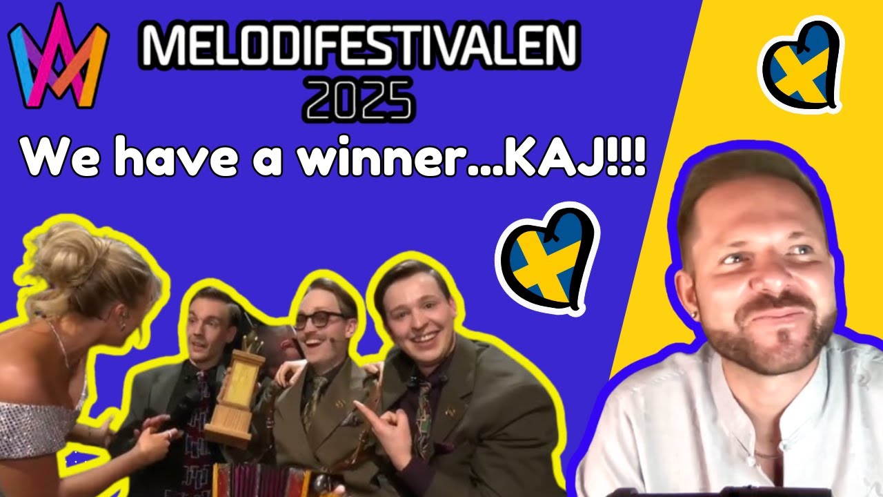 REACTION to the WINNER of MELODIFESTIVALEN 2025 | KAJ - Bara Bada Bastu REACTION | Eurovision 2025