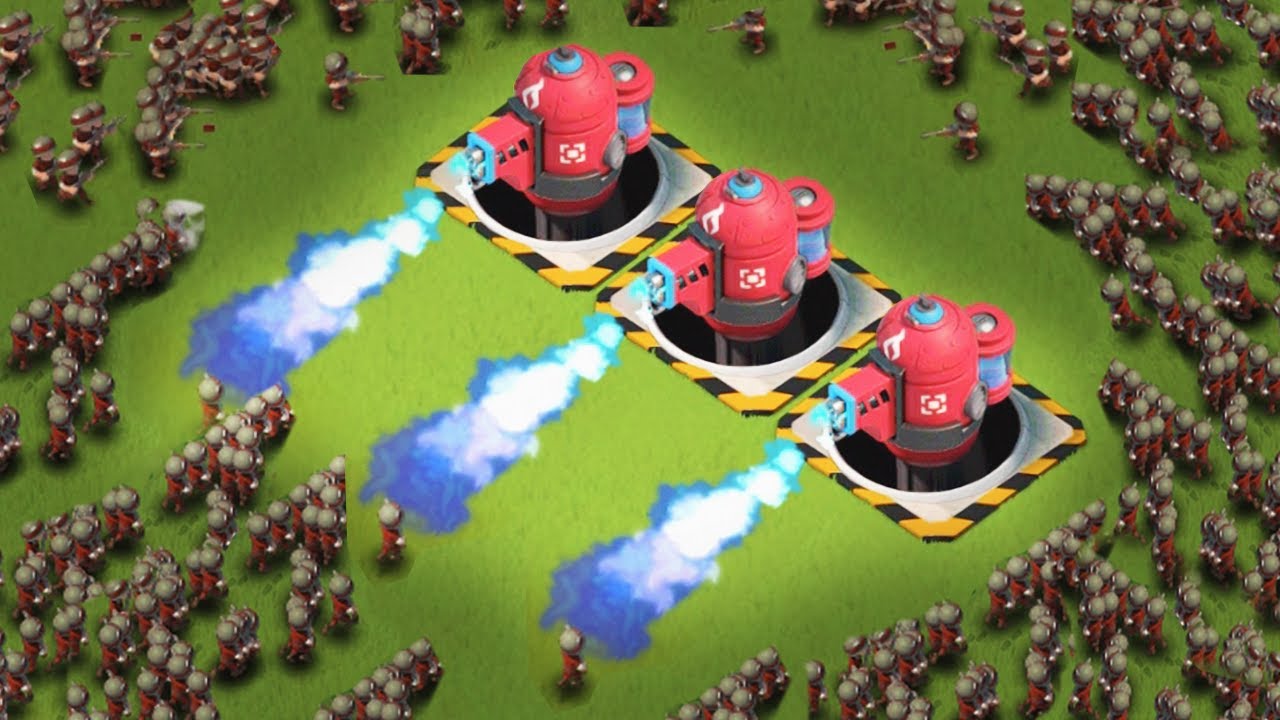 500+ Riflemen Swarm vs Maxed Hotpots in Boom Beach!