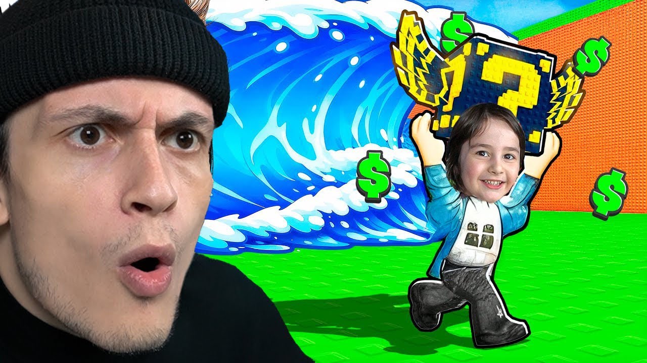გავექეცით ცუნამს *LUCKY BLOCKS* ებისთვის !! @Dannyzarkua