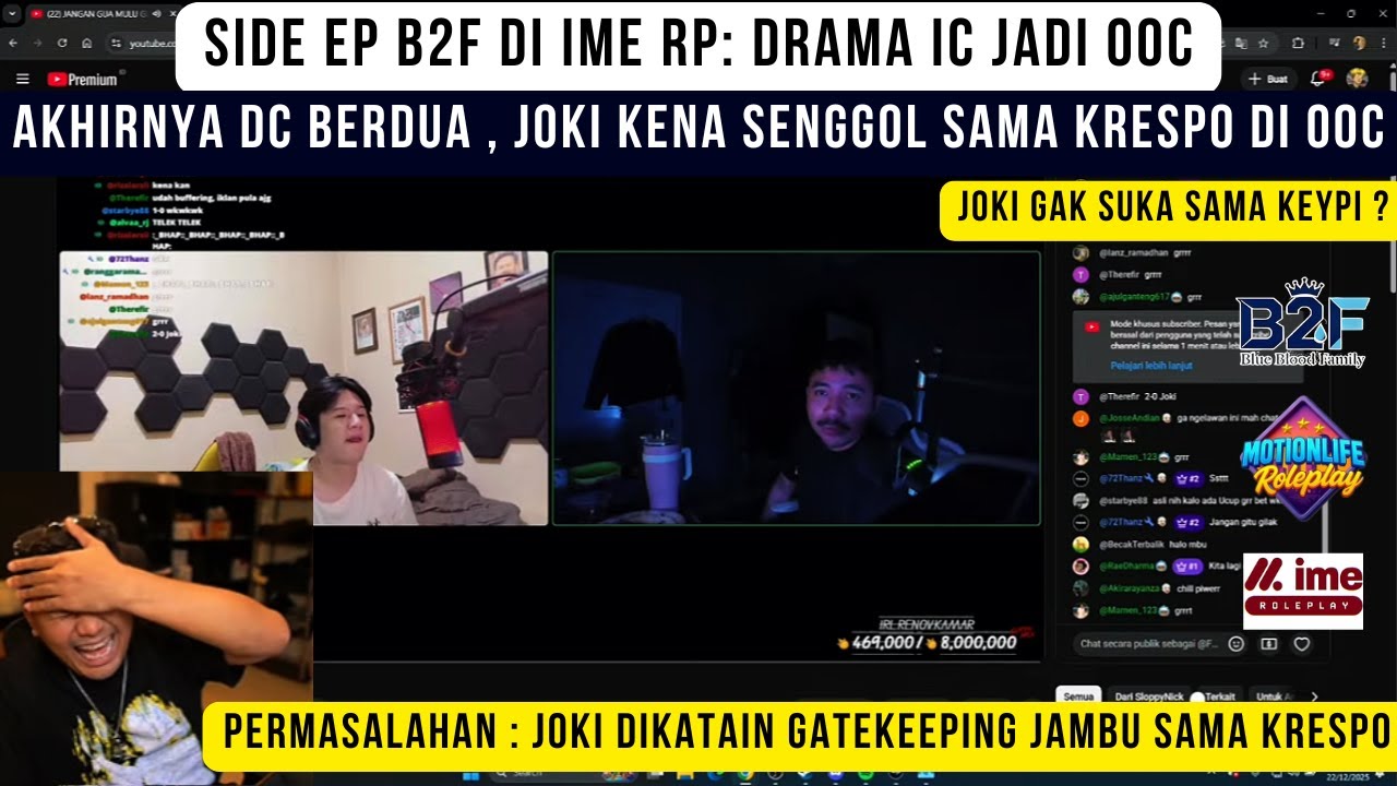 SIDE EP B2F di IME RP : Drama IC To OOC ! Joki di katain Gatekeeping jambu oleh Krespo