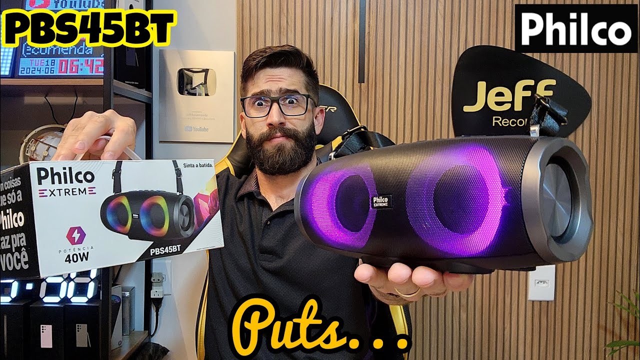 PHILCO EXTREME PBS25BT 40W: Que caixa de som &eacute; essa?!   (An&aacute;lise/Unboxing)