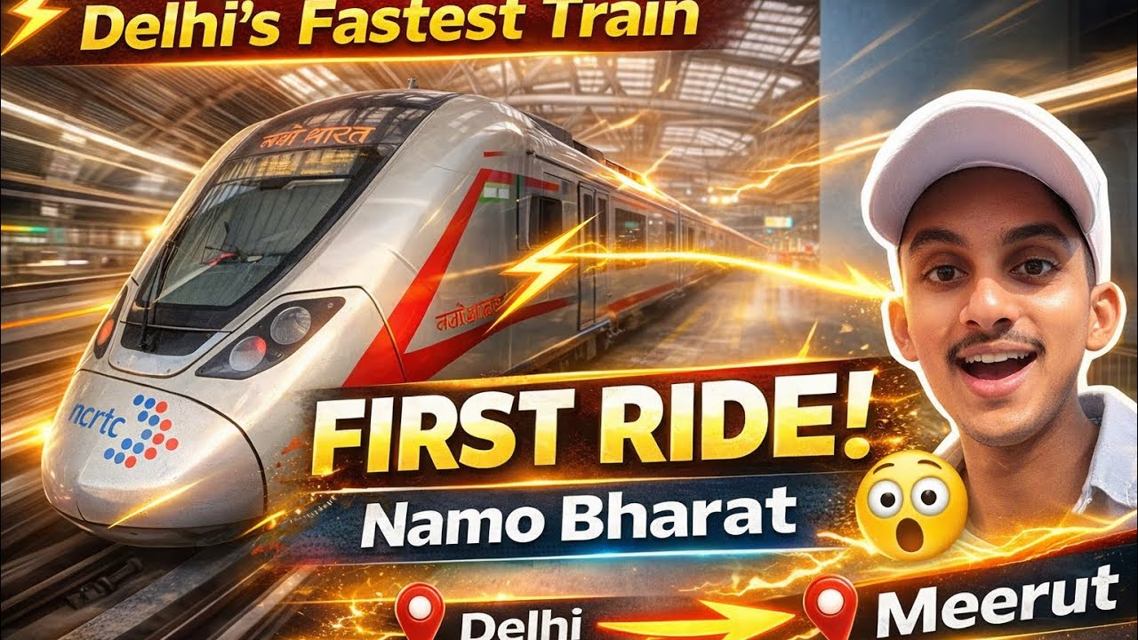 First Experience [SARAI KALE KHAN] Namo Bharat |  Speed at 140km/hr | WATCH TILL END