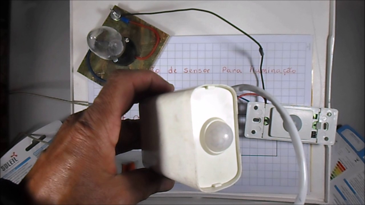 343  SENSOR DE PRESENÇA PARA ILUMINAÇÃO E OUTROS - COMO INSTALAR
