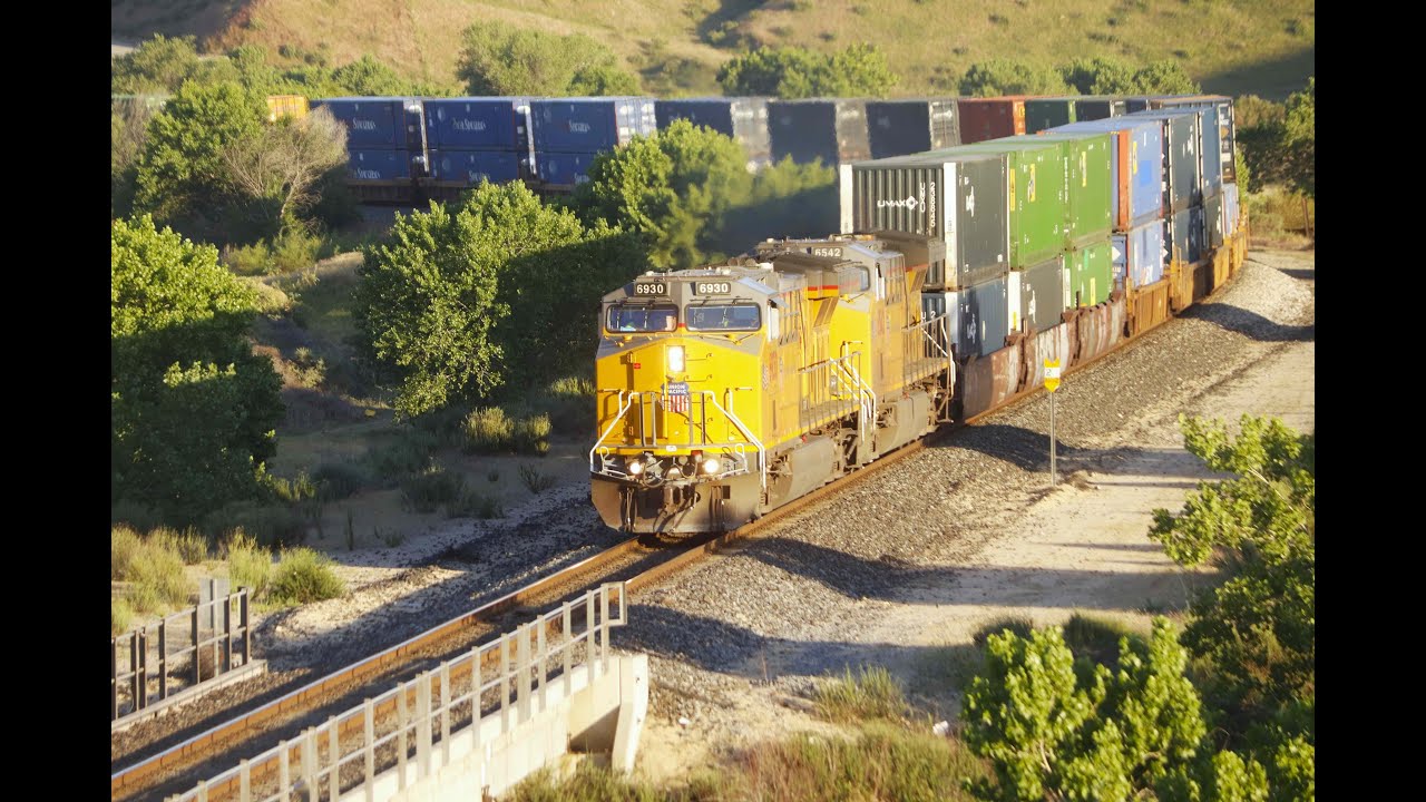 Trains on Tehachapi Pass April 19th, 2025