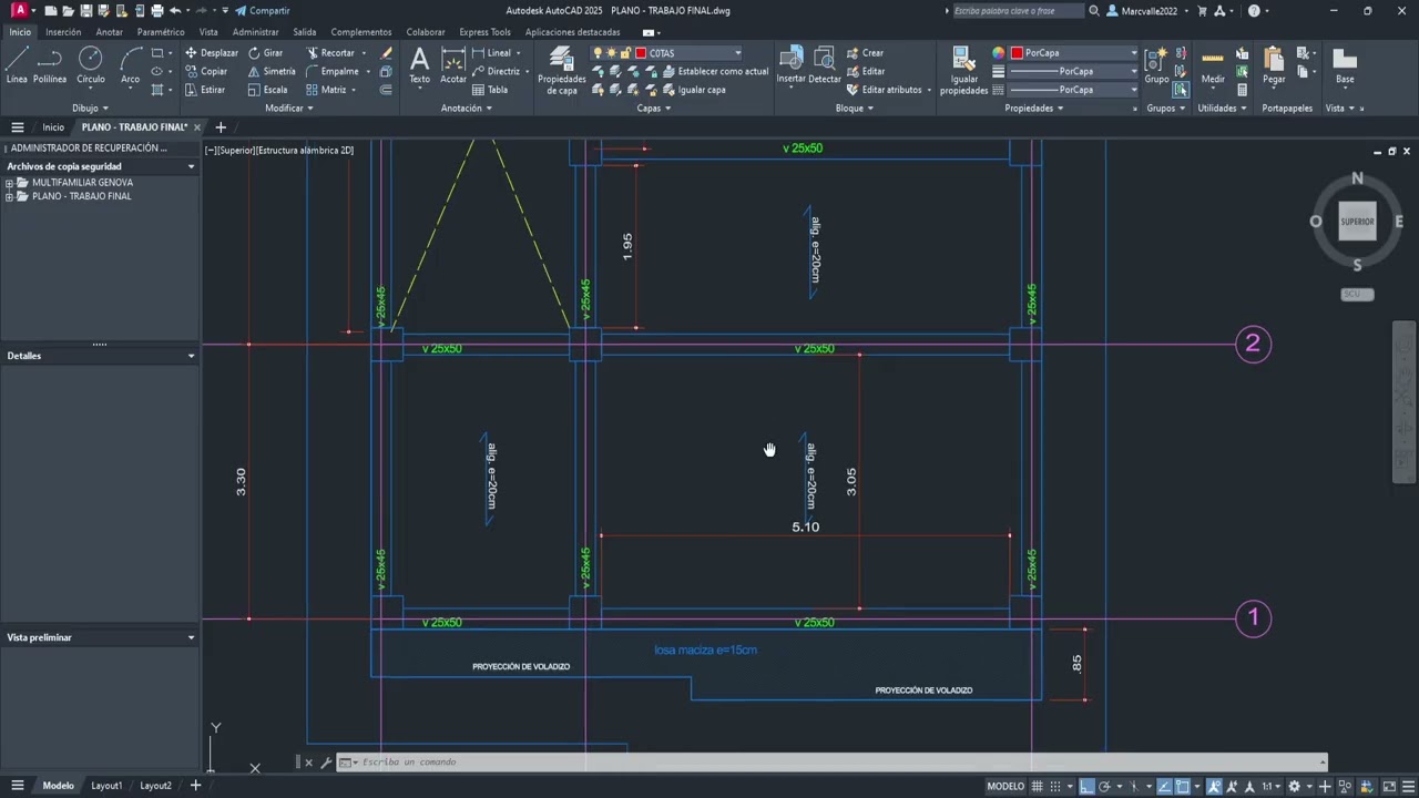 Curso : Diseño de edificaciones aporticadas - Predimensionamiento y Modelado 3D Etabs