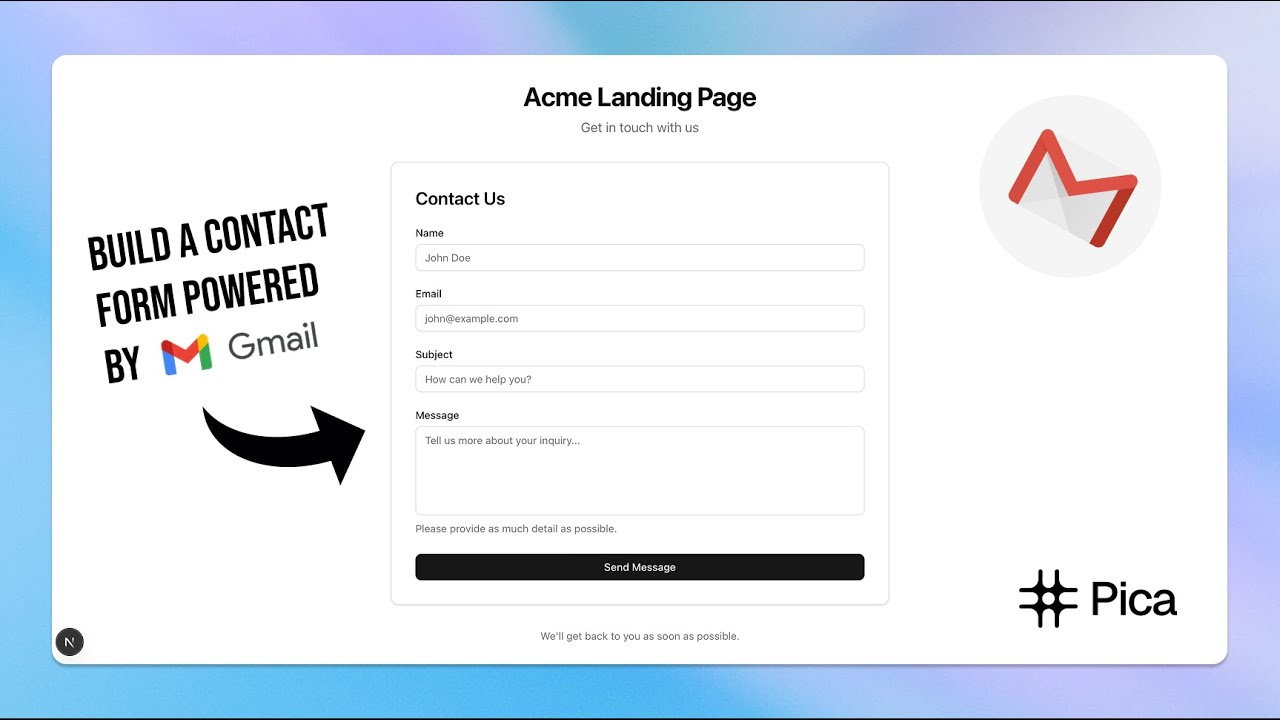 Build a Contact Form Powered by Gmail (Formspree Alternative)