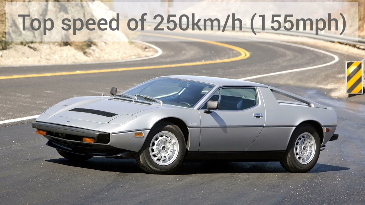 1min Car Introduction | 1975-1983 Maserati Merak SS