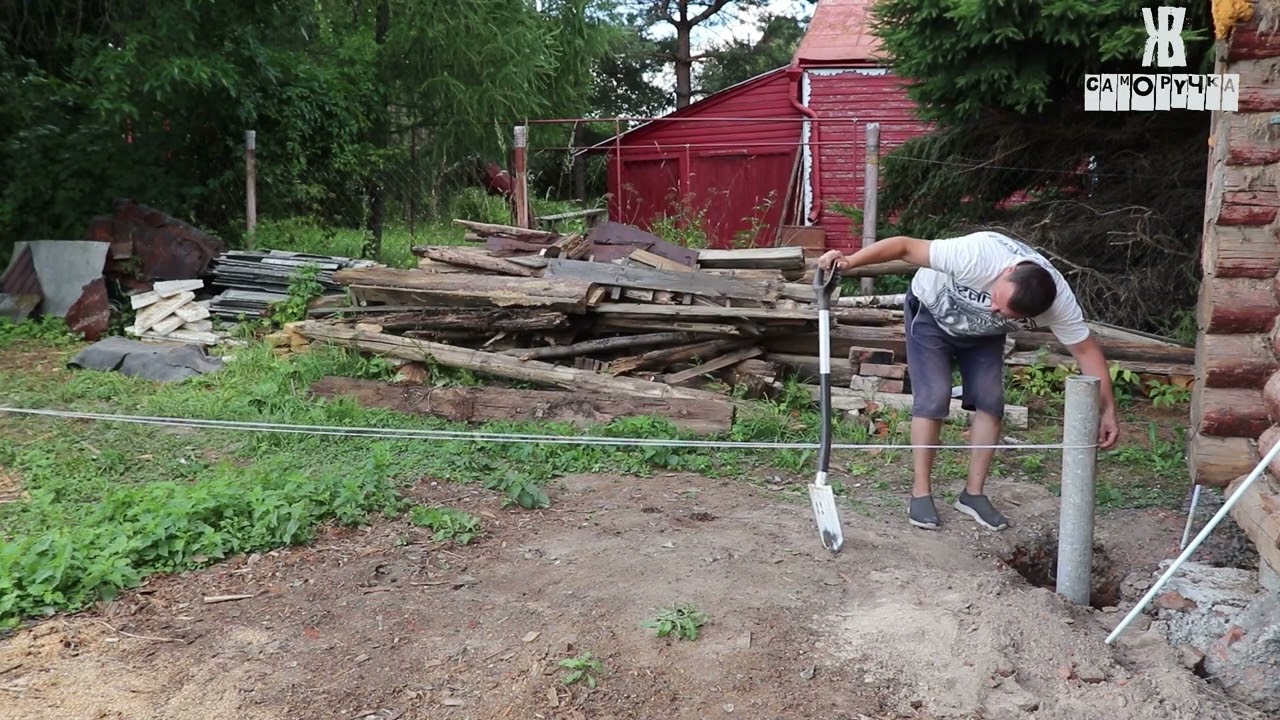 Фундамент из хризотилцементных труб, от Константина @ZKVSam #стройка #строительство #bftech
