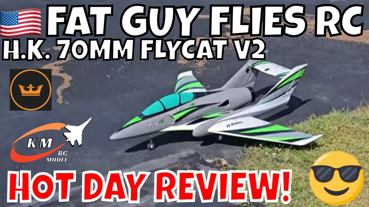 HOBBYKING FLYCAT V2 HOT DAY REVIEW by FGFRC #aviation #rcplane #rcjets