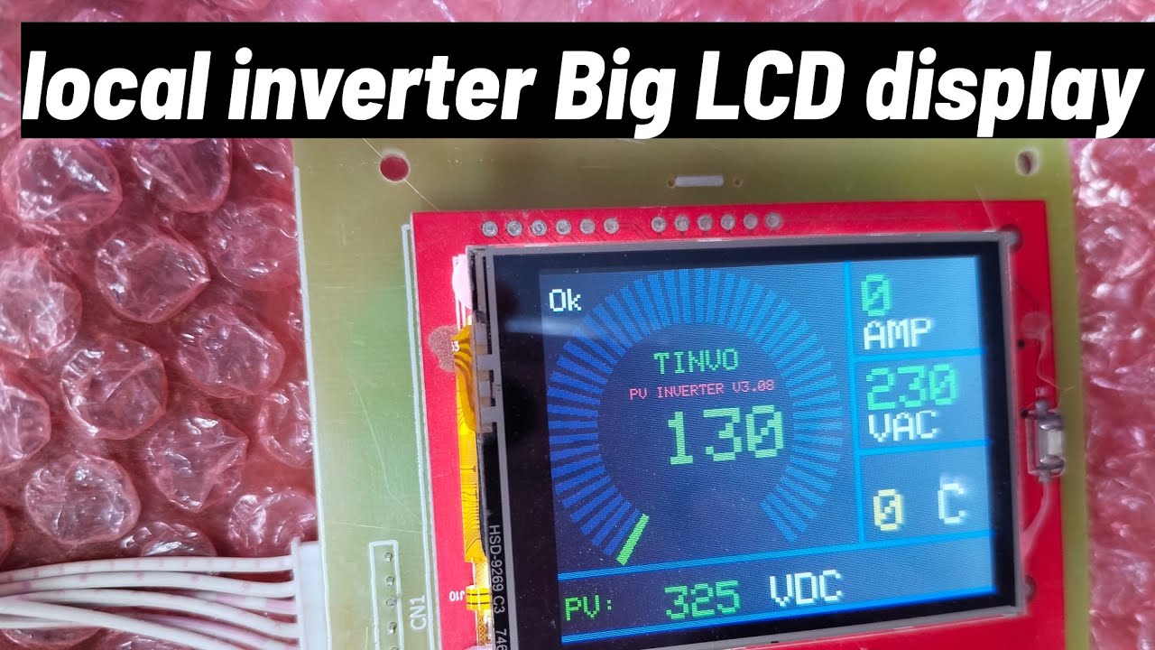 Local inverter mobile charging fault/local inverter Big LCD display install/laptop 💻 check