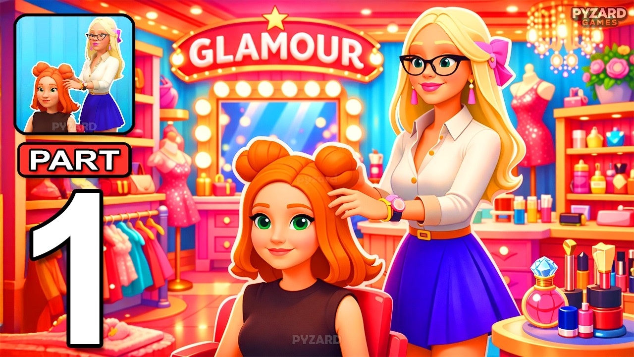 Glamour Boutique - Gameplay Walkthrough Part 1 - Do Hairstyles Earn Money (Android, iOS)