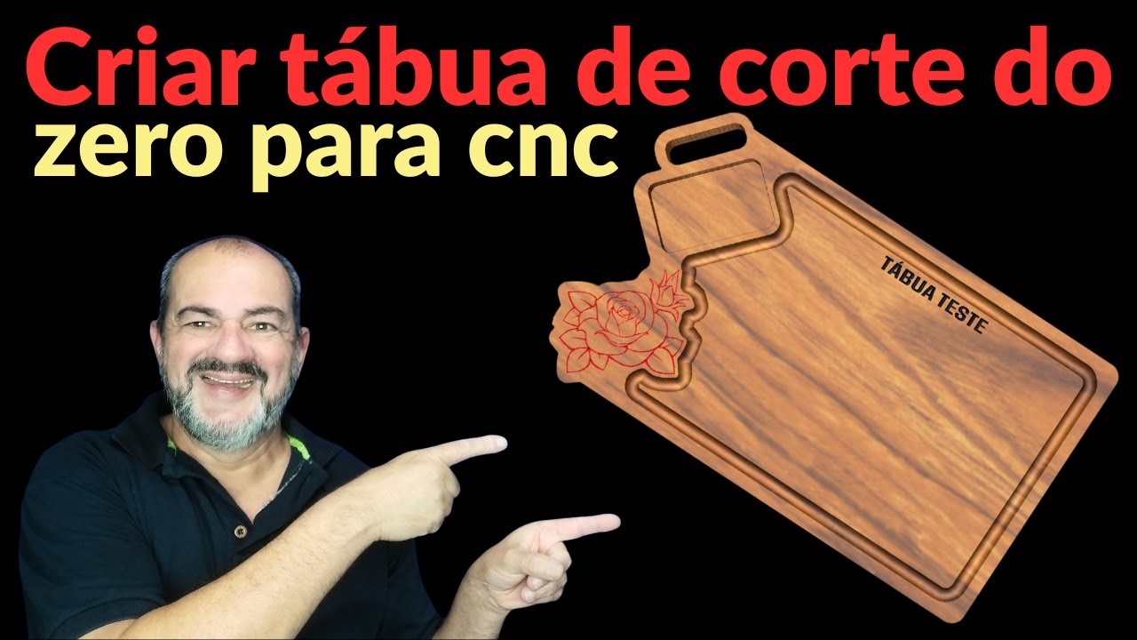COMO FAZER TÁBUA DE CARNE NA CNC, MUITO BEM EXPLICADO.