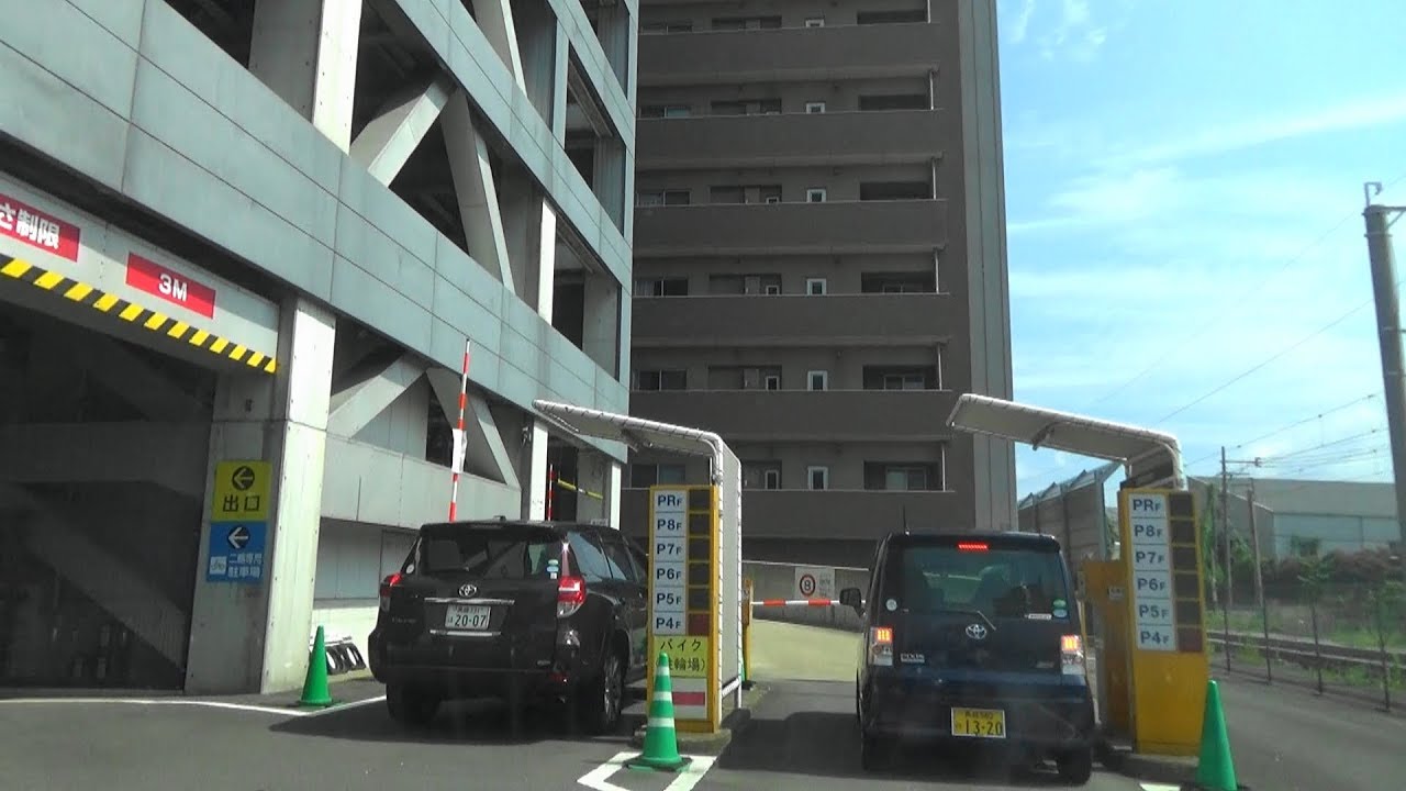 【車載動画】みらい長崎ココウォーク立体駐車場(入庫～出庫)