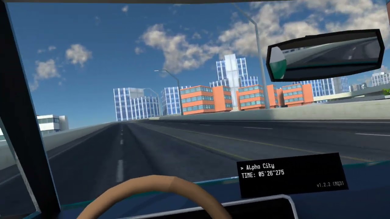 V-Speedway , driving in VR takes some training (fun)