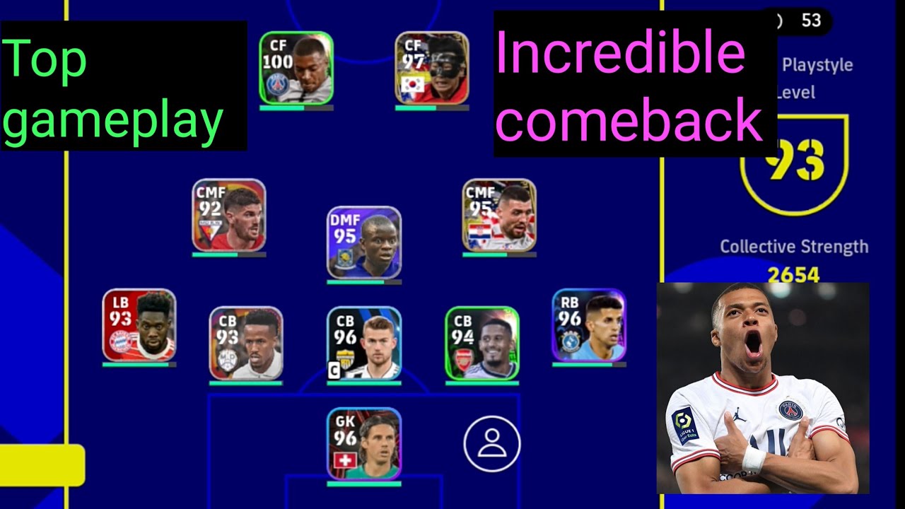 Efootball PES Mobile 23, What a match, incredible comeback😮😮😮