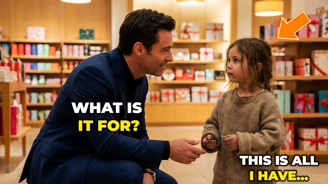 HOMELESS GIRL OFFERS COINS TO A BILLIONAIRE IN A STORE – she begs for a miracle to feed her mom
