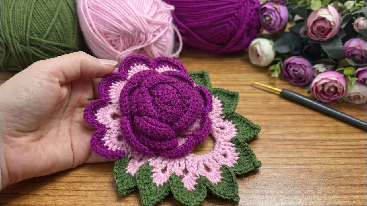 Turned Yarn Into a Stunning Crochet Flower Bouquet How to Make a Gorgeous Crochet Flower Bouquet