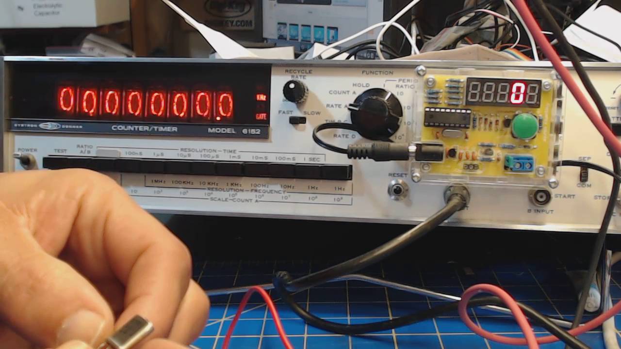 Banggood DIY Frequency Tester 1Hz-50MHz Crystal Counter Meter With Housing Kit