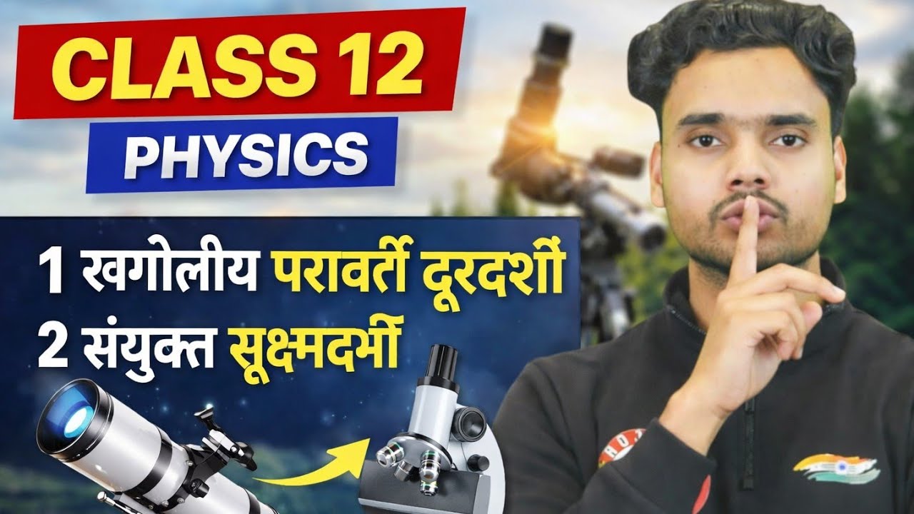 खगोलीय परावर्ती दूरदर्शी Derivation 💥 UP Board 2026 | Class 12 Physics | 6-7 Set में पक्का 💯