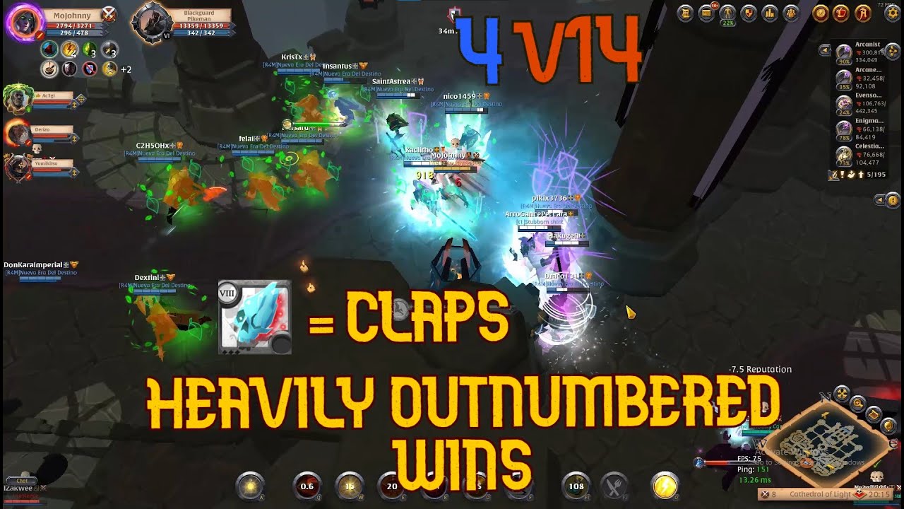 4v14 | Albion Outnumbered PvP | Seriously Casual | 4vX