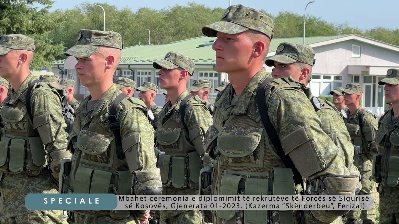 Mbahet ceremonia e diplomimit të rekrutëve të Forcës së Sigurisë së Kosovës, Gjenerata 01 2023  Kaze