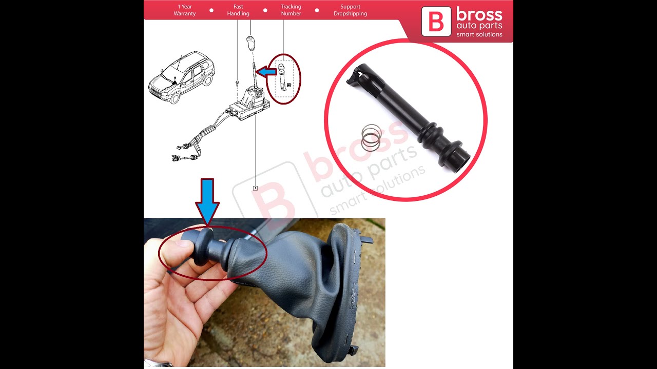 BSP1240 Manual Gear Shift Selector Reverse Gear Rod for Renault Dacia Duster MK1 HS 2010-2021
